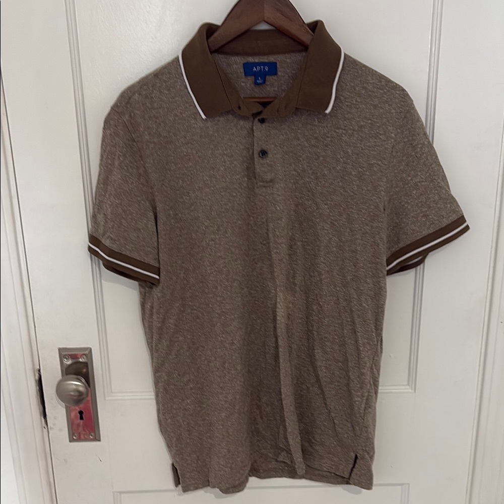 Adidas Brown Polo Shirt Classic Design